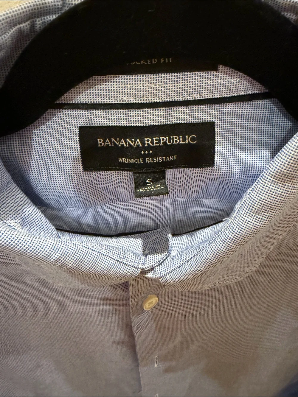 Banana Republic Men's Pale Blue Button-Down Dress Shirt